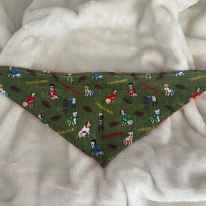 Reversible Dog Bandana - Fits Medium Sized Dog - Football Dogs and Checkered
